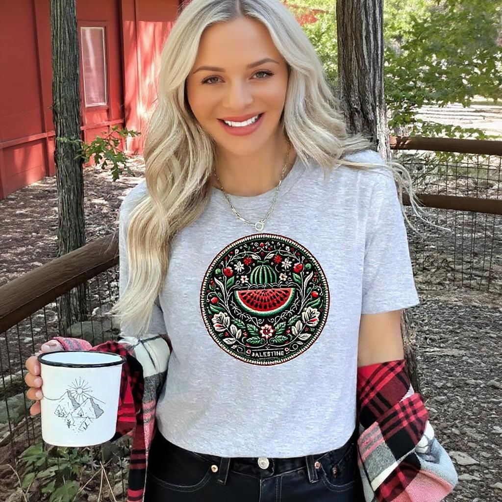 Funny Watermelon Printing Short Sleeve
