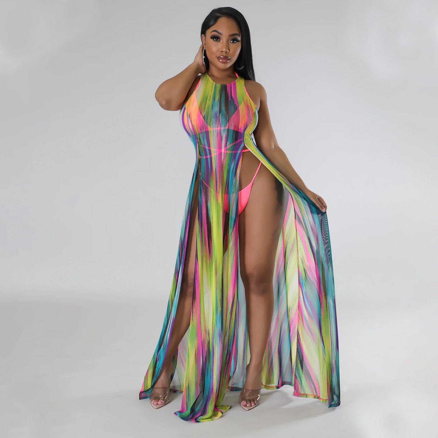 3 Piece Bikini Set - Multi Color
