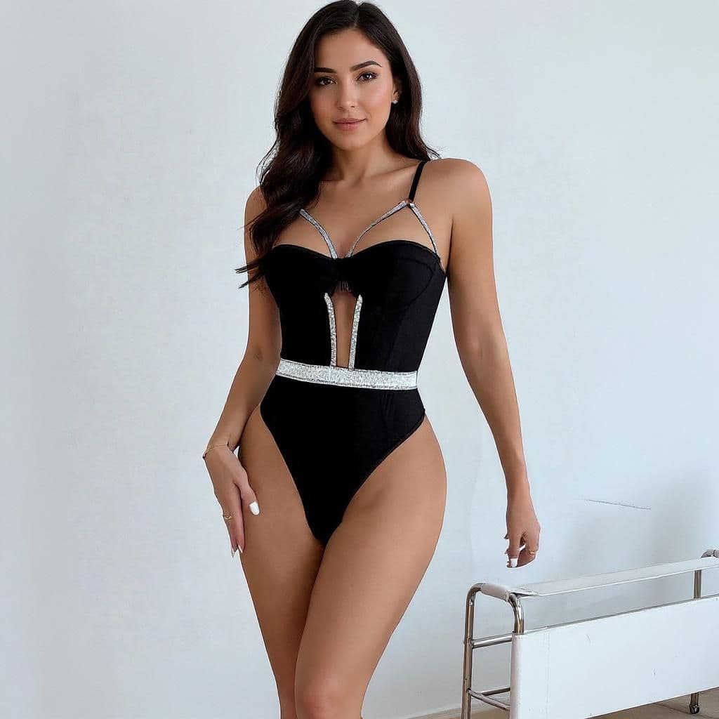Slim-fit Push-up Chest-wrapped Jumpsuit